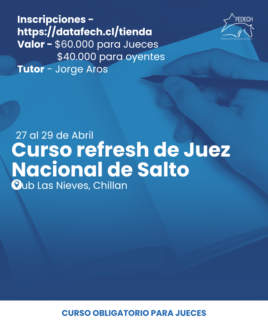 REFRESH JUEZ NACIONAL DE SALTO- CLUB LAS NIEVES , CHILLAN